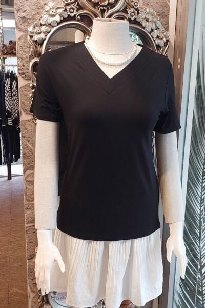 V YAKA BASIC TSHİRT - M L XL 2XL Bedenleriyle